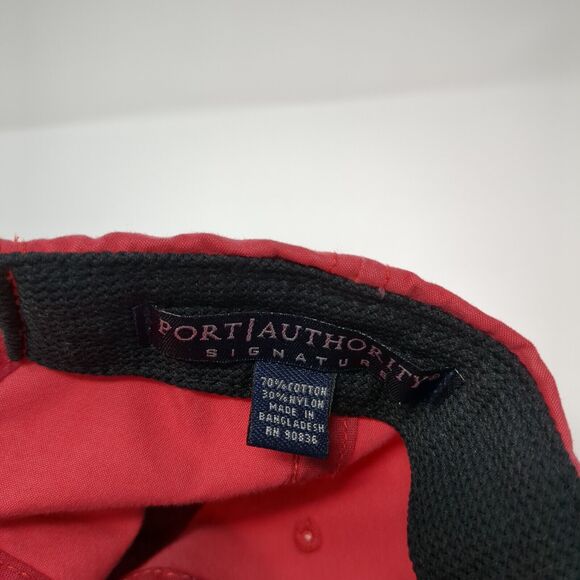 Cascade Enterprises Strapback Hat Red One Size 6 Panel Port Authority - Picture 9 of 9